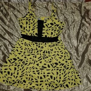 Yellow & Black Sundress